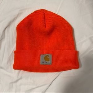 orange carhartt beanie